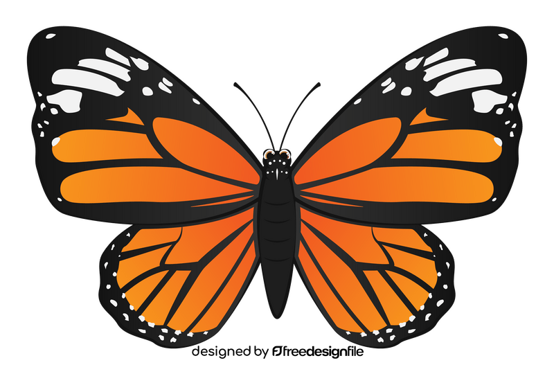 Monarch butterfly clipart