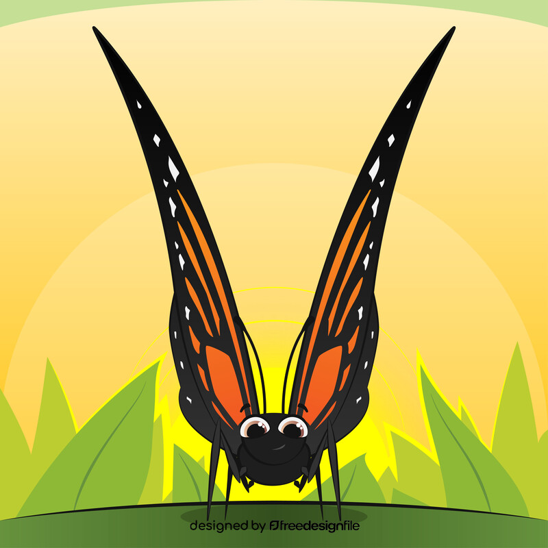 Monarch butterfly vector