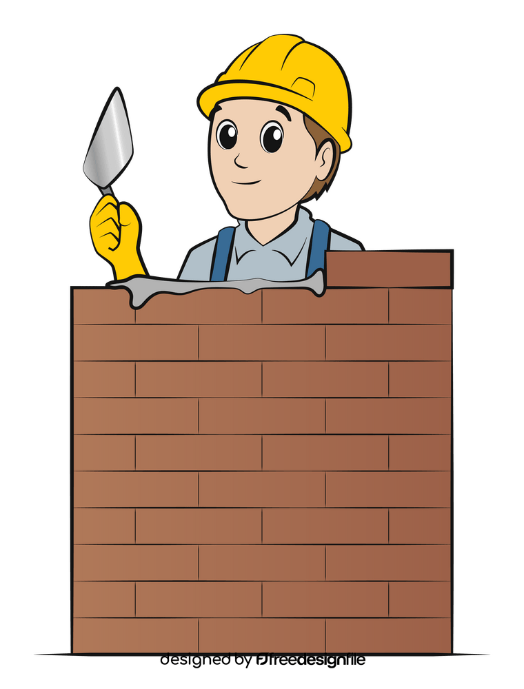 Builder drawing clipart