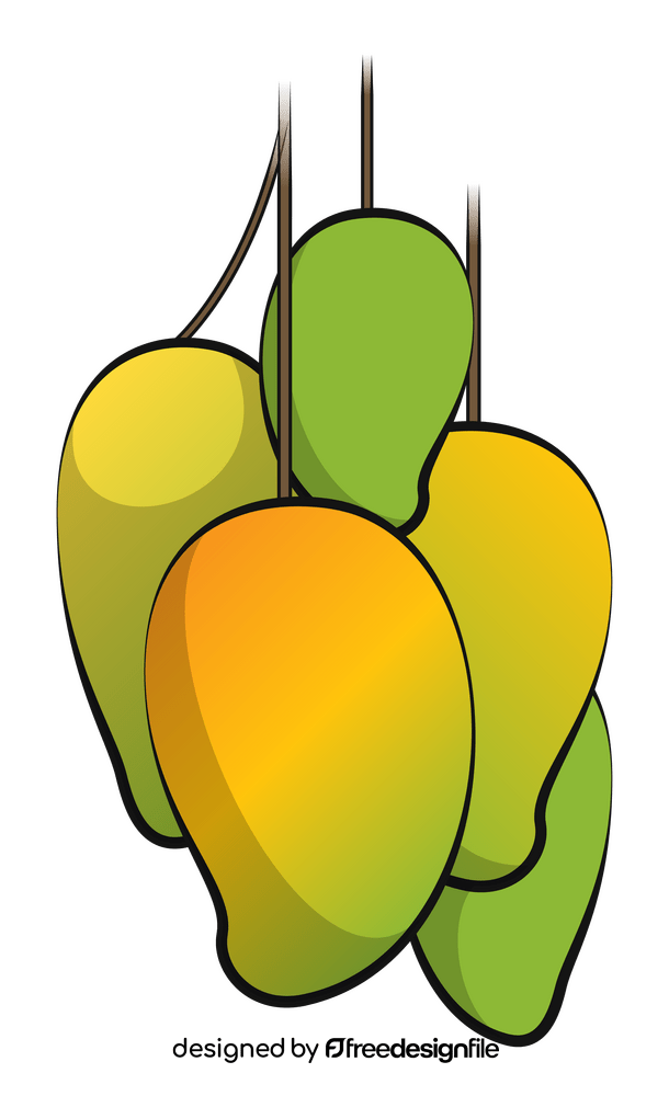 Mango drawing clipart