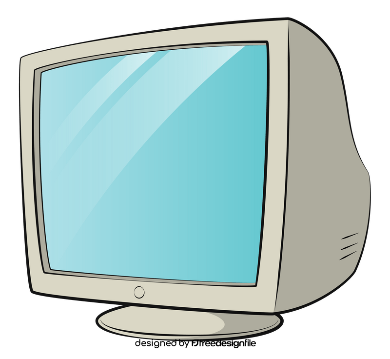 Monitor crt clipart