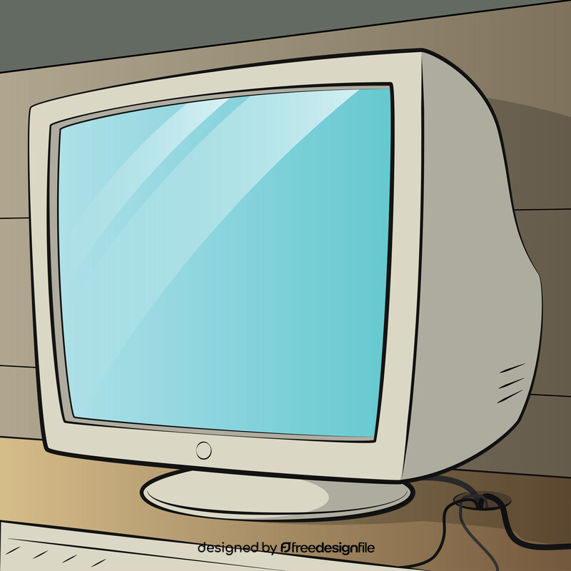 Monitor crt vector