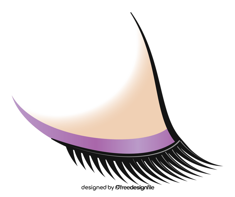 Eyelashes drawing clipart