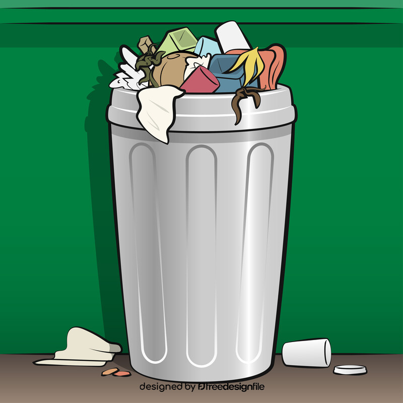 Trash bin vector