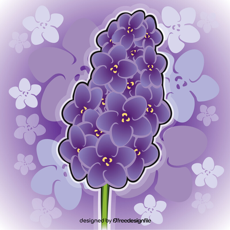 Lavender flower drawing vector