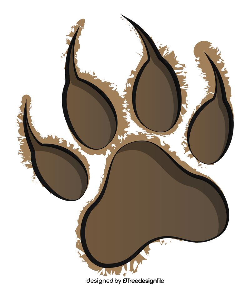 Paw print clipart