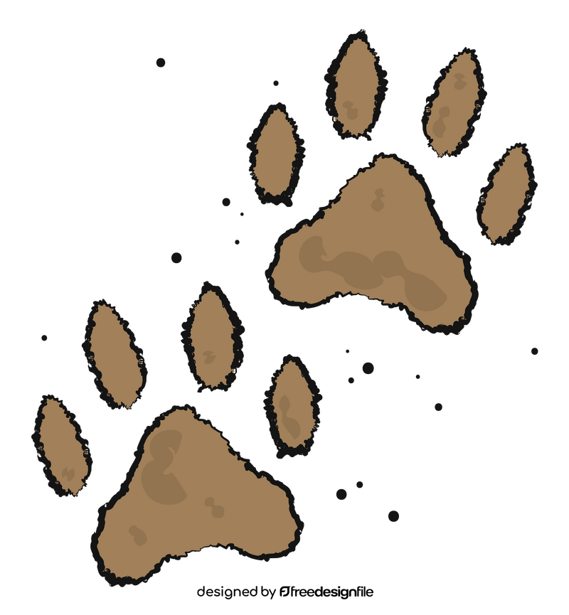 Paw print clipart