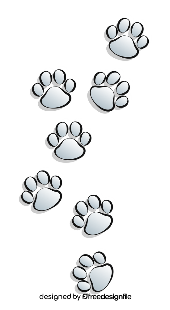 Paw print clipart