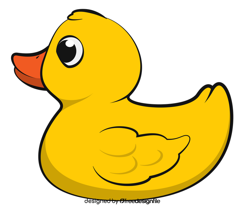 Rubber duck drawing clipart