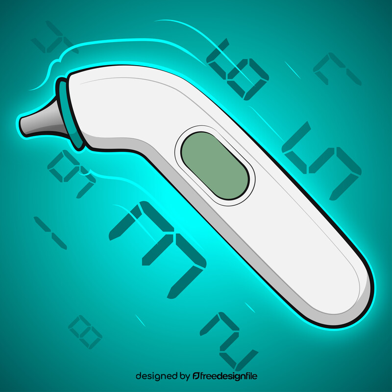 Ear thermometer vector