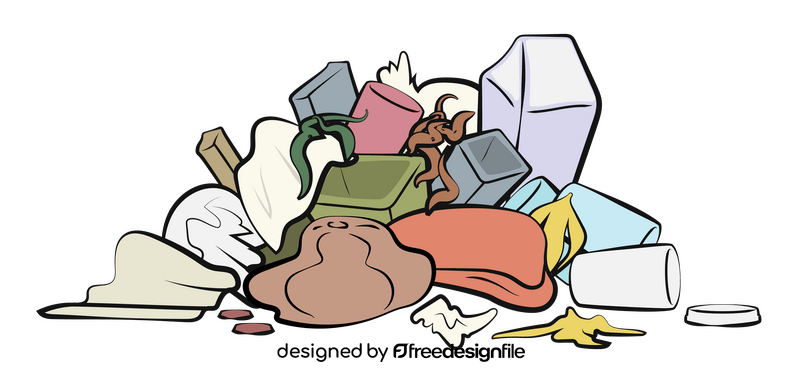 Garbage pile clipart