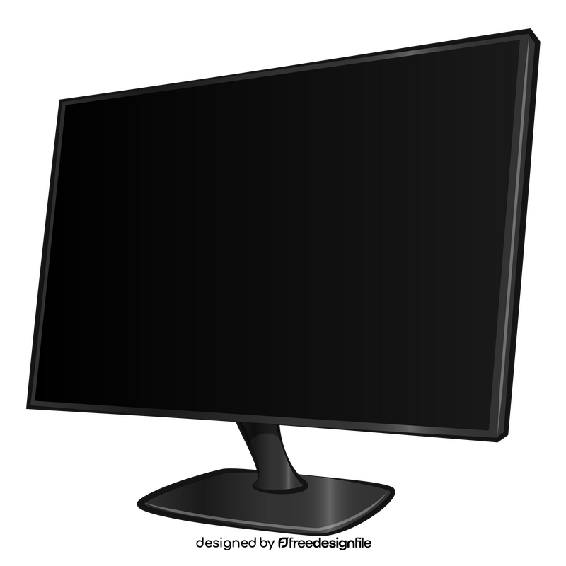 Monitor led clipart