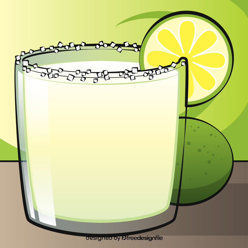 Margarita cocktail vector