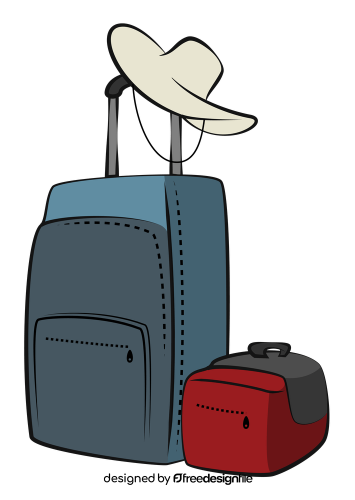 Travel luggage clipart