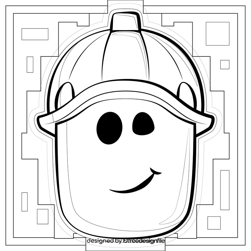 Roblox drawing black and white vector