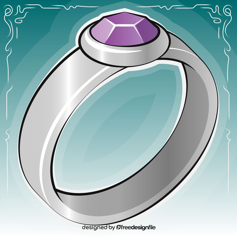 Engagement ring vector