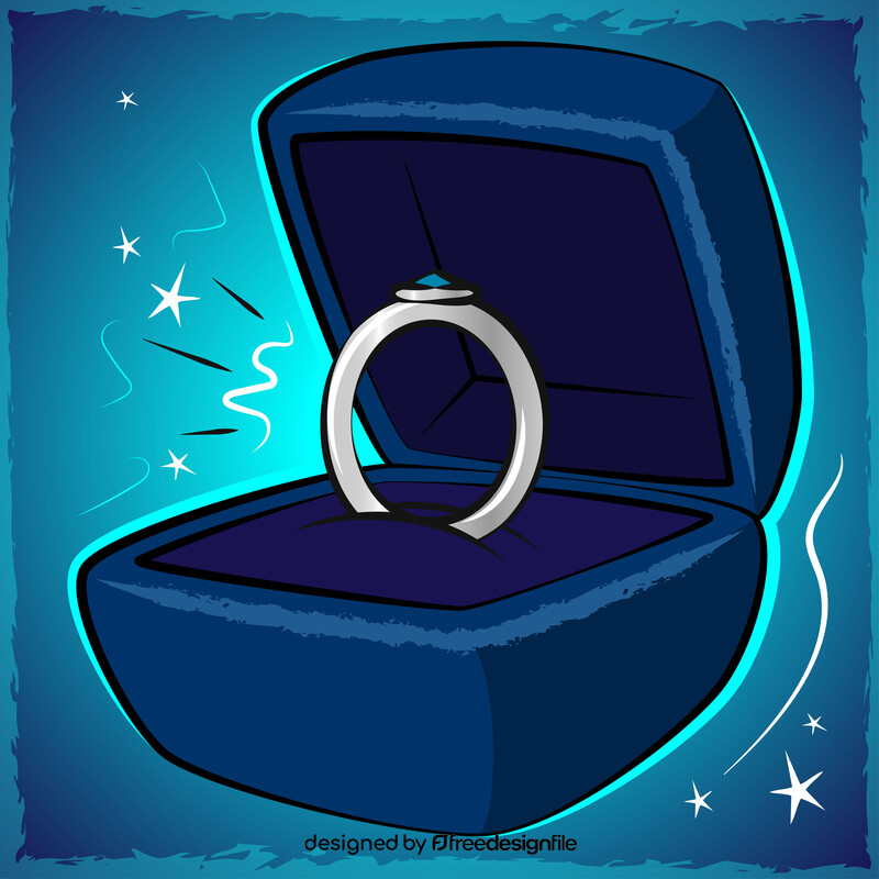 Engagement ring vector