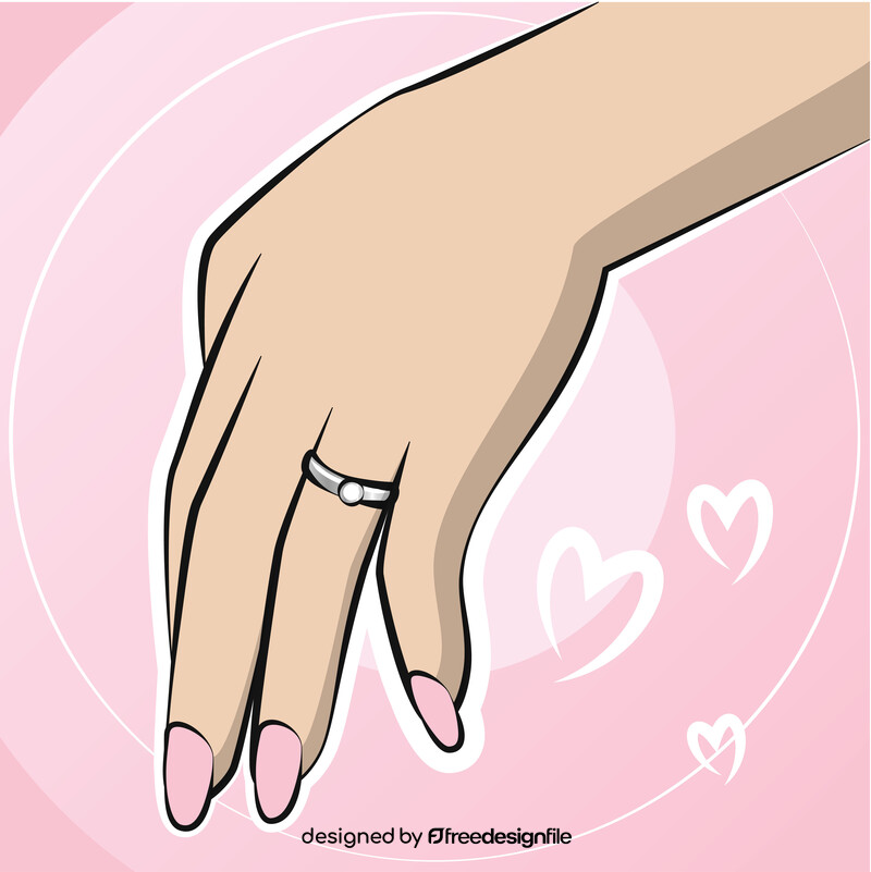 Engagement ring vector