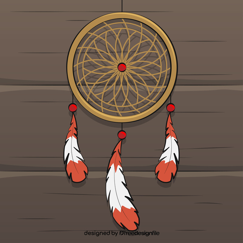 Dreamcatcher drawing vector