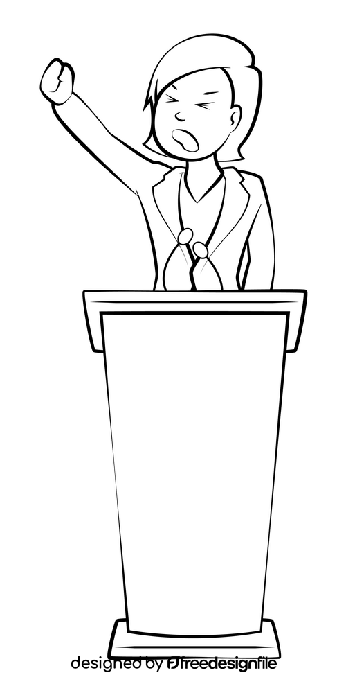 Politics black and white clipart