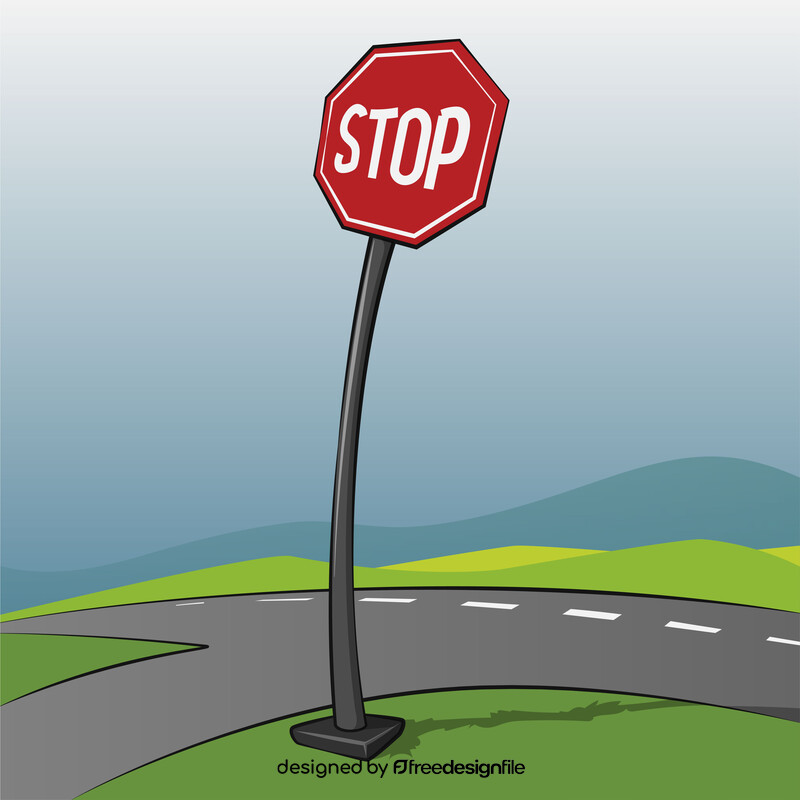 Stop sign vector