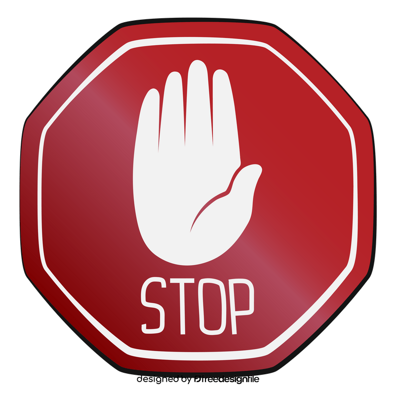 Stop sign clipart