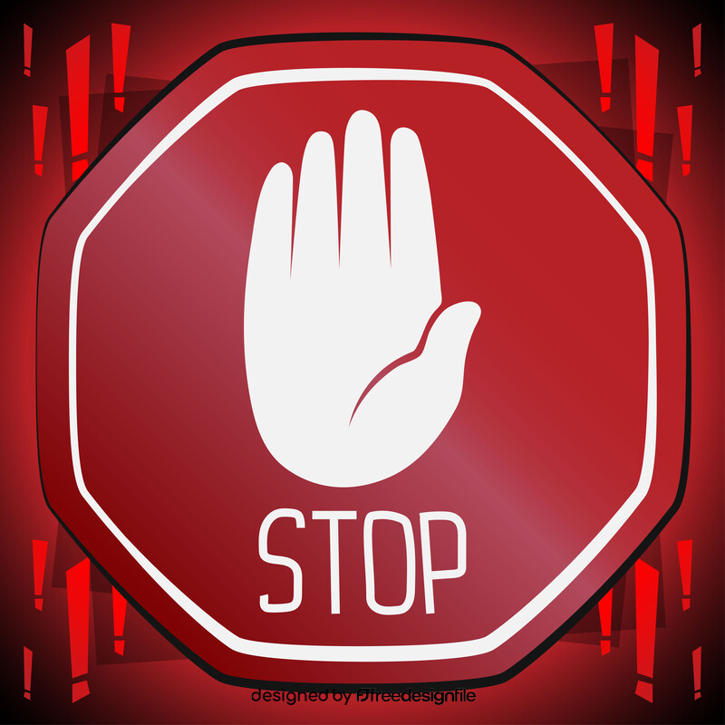 Stop sign vector