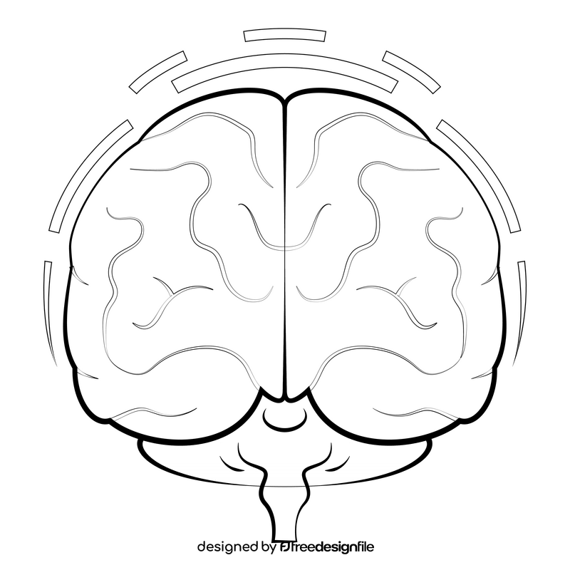 Psychology drawing black and white clipart