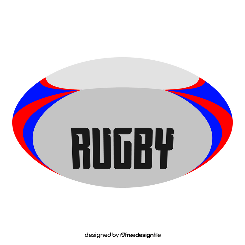 New Zealand rugby ball clipart