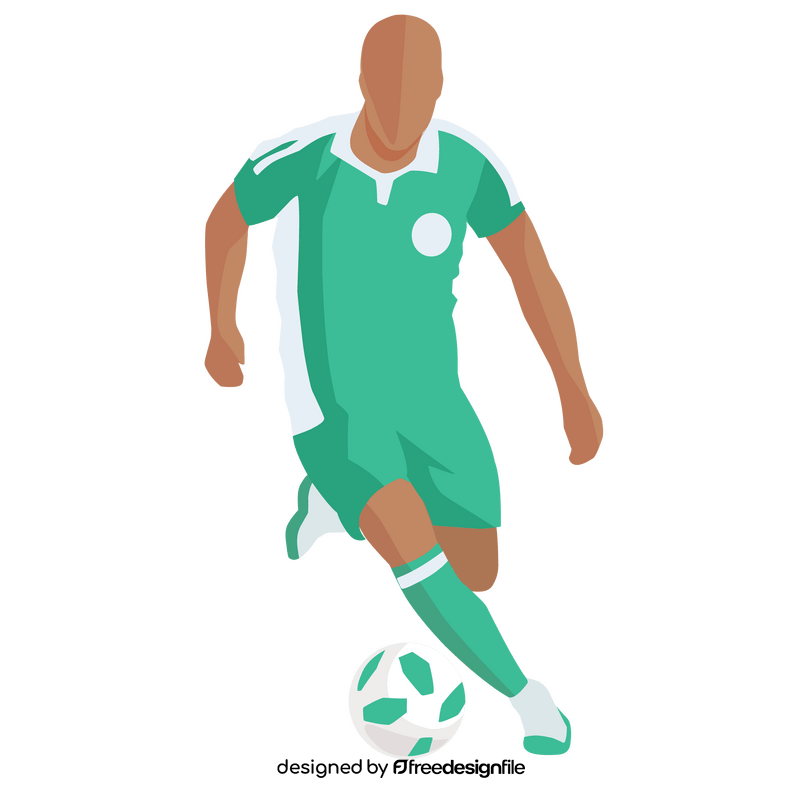Nigeria national football team player clipart