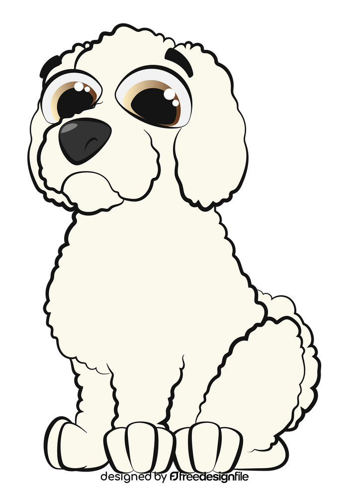 Bichon frise dog clipart