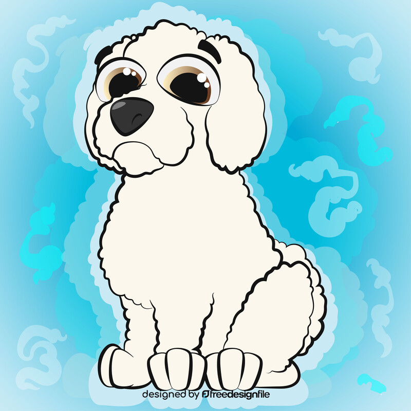 Bichon frise dog vector