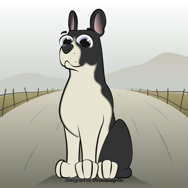 Boston terrier dog vector