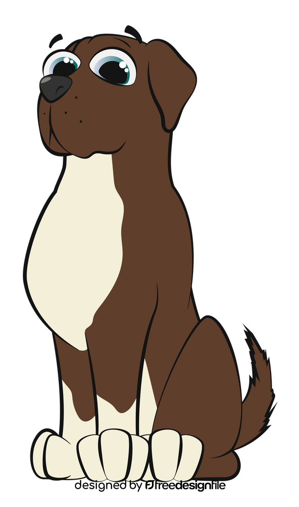 Boxer dog clipart