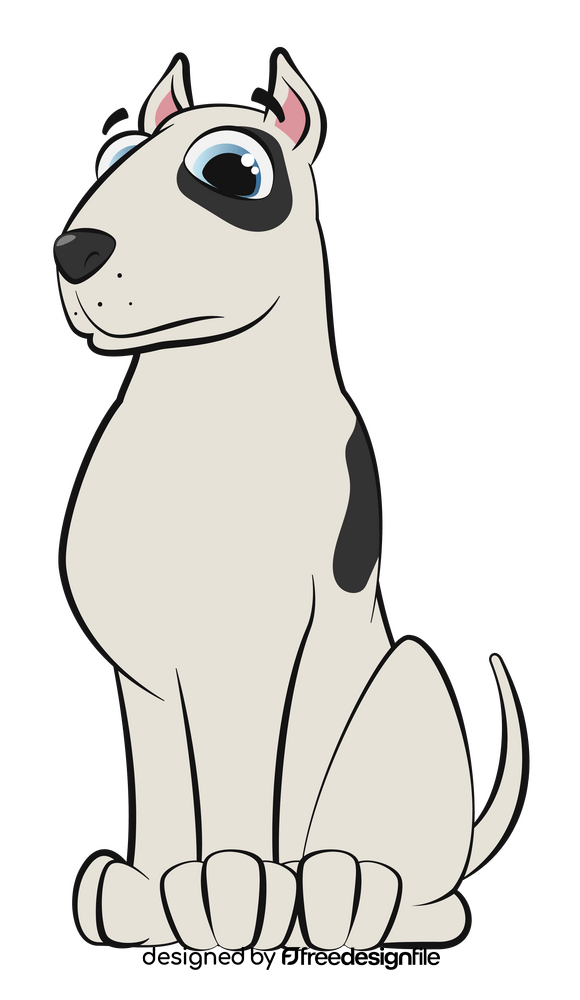 Bull terrier dog clipart