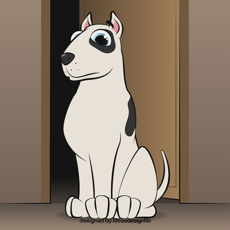 Bull terrier dog vector