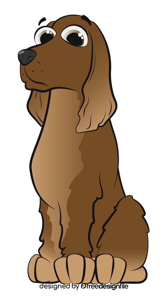 Cocker spaniel dog clipart