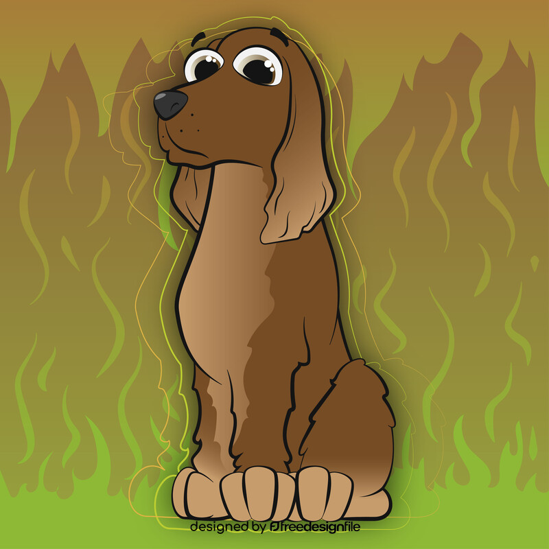 Cocker spaniel dog vector