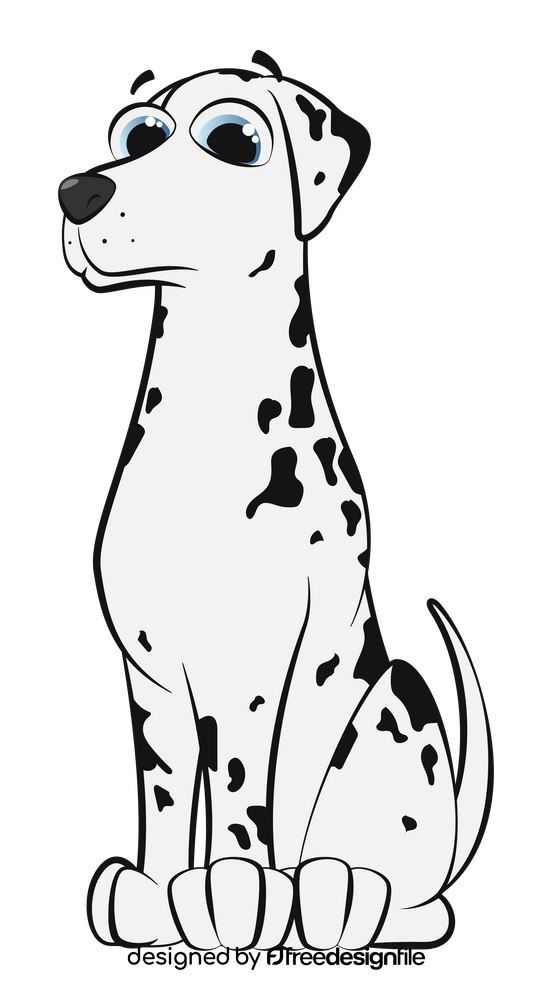 Dalmatian dog clipart