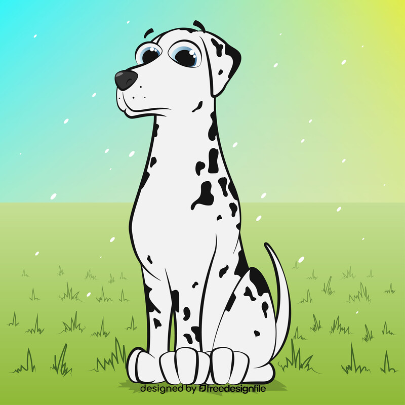 Dalmatian dog vector