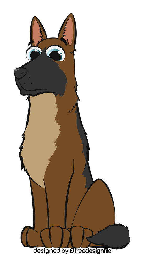 German shepherd dog clipart