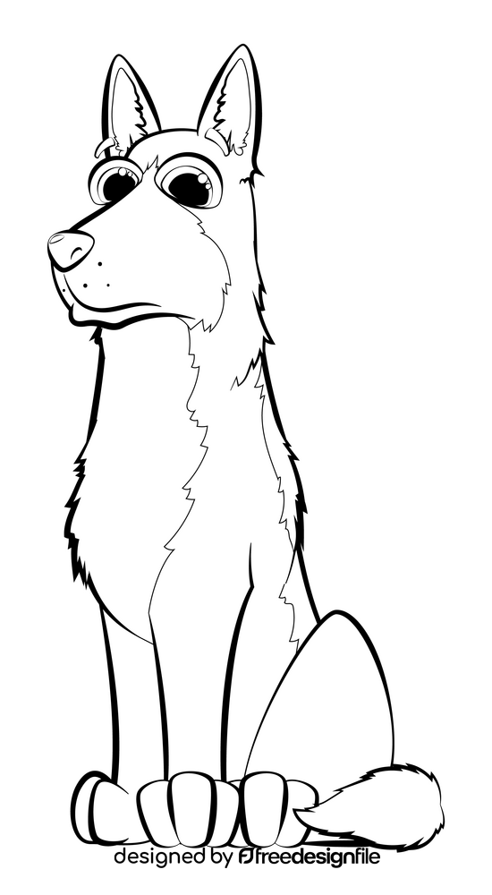 German Shepherd Clipart Easy