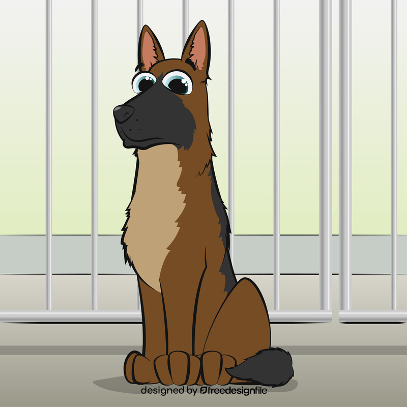 German shepherd dog vector