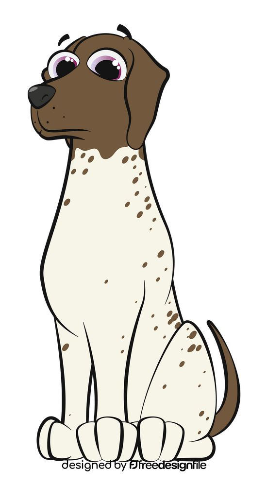 German shorthaired pointer dog clipart