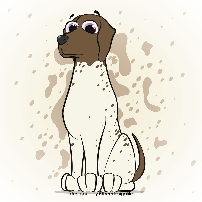 German shorthaired pointer dog vector