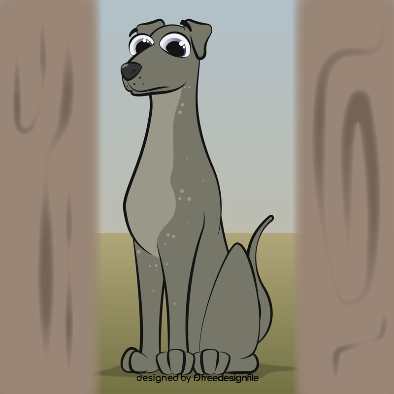 Greyhound dog vector