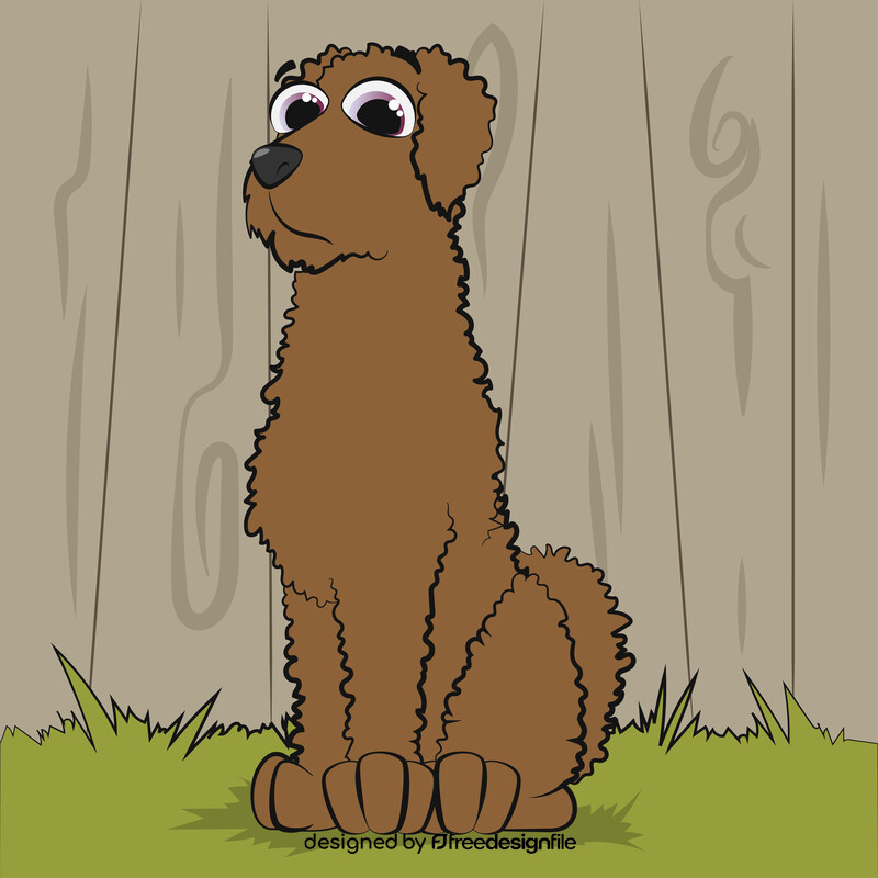 Labradoodle dog vector