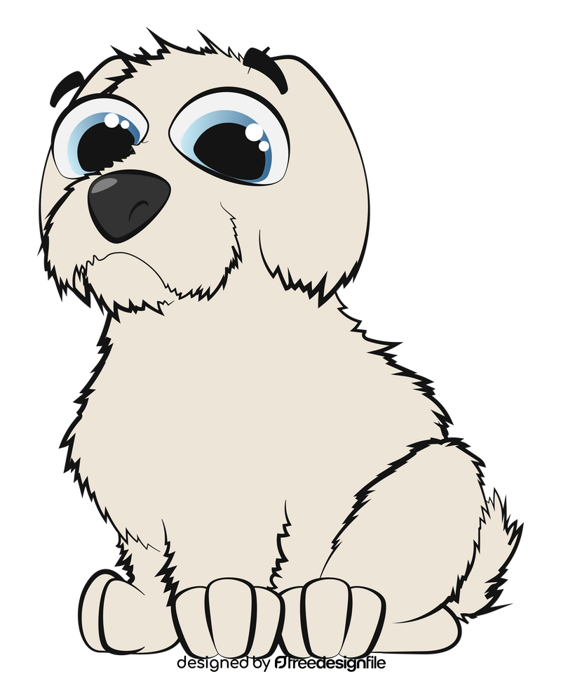 Maltese dog clipart