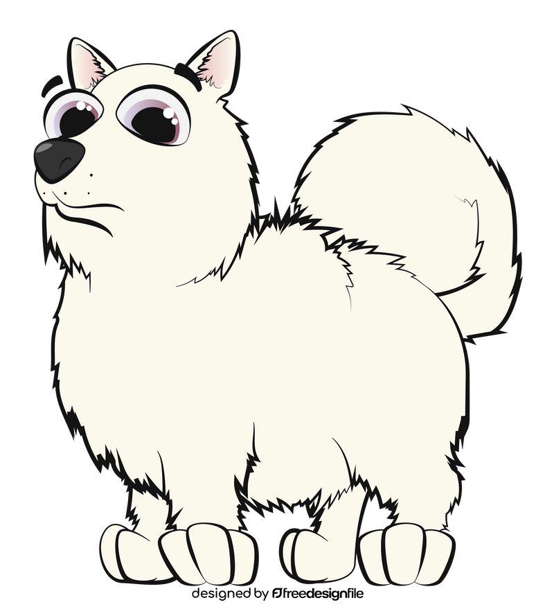 Pomeranian dog clipart