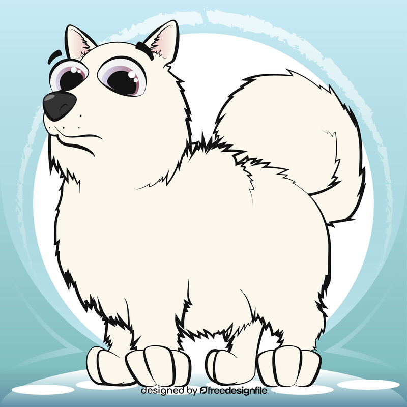 Pomeranian dog vector